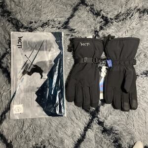 MCTi Black Gloves Breathable/Windproof/Waterproof Size Large